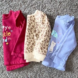 Bundle 3 Girl’s Crew Neck Sweaters
